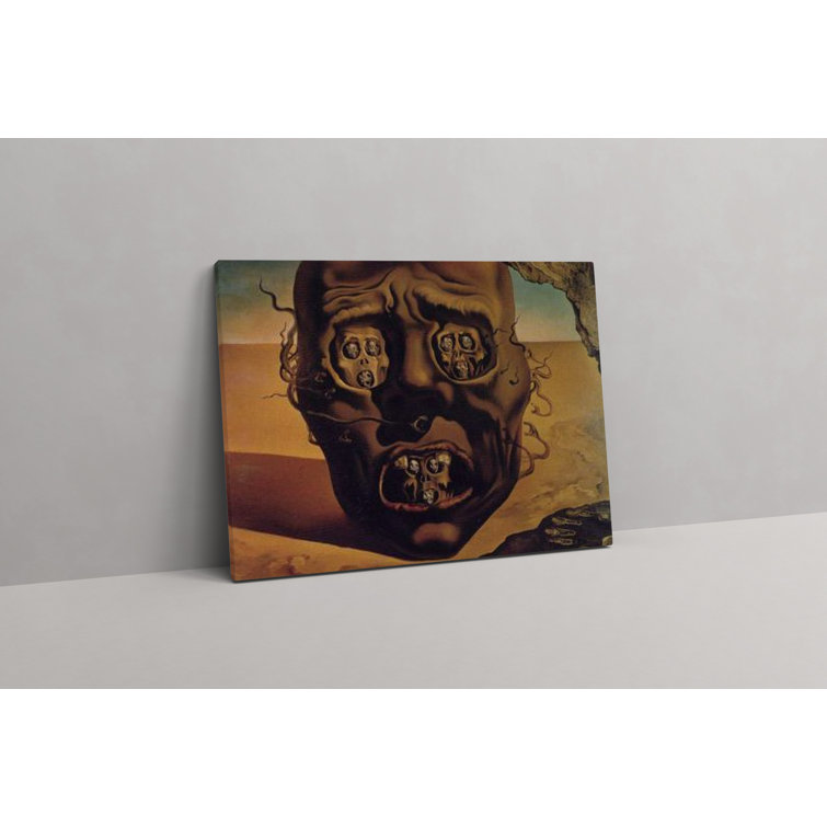 Trinx The Face Of War On Canvas By Salvador Dali Print Wayfair Canada The Face Of War On Canvas By Salvador Dali Print